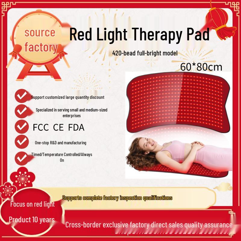 Red Light Therapy Mat: Dual-Core Near-Infrared Full Body Phototherapy Blanket