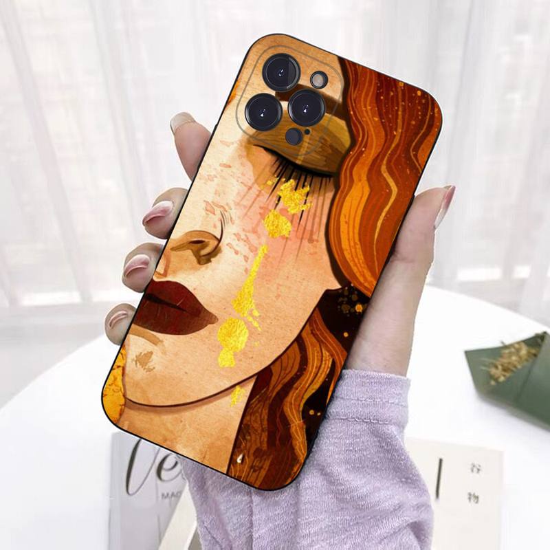 Klimt Kiss Phone Case Silicone Soft For iphone 14 13 12 11 Pro Mini XS MAX 8 7 6 Plus X 2020 XR Shell