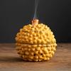 1pc Ceramic Incense Burner, Orange/Persimmon/Durian Shaped Incense Burner, Temple Sacrificial Supplies Feng Shui Accessories
