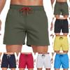 Men's Drawstring Elastic Waist Quick Dry Swim Trunks with Breathable Mesh Lining Lightweight Beach and Sports Shorts for Outdoor Activities