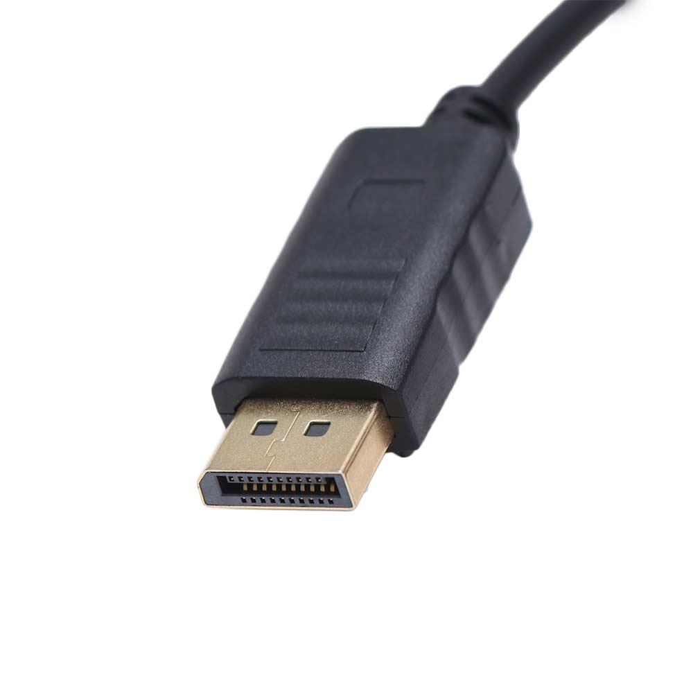 Male To Male DisplayPort To VGA Adapter Connecting Conversion HD Video Cable Computer Projector