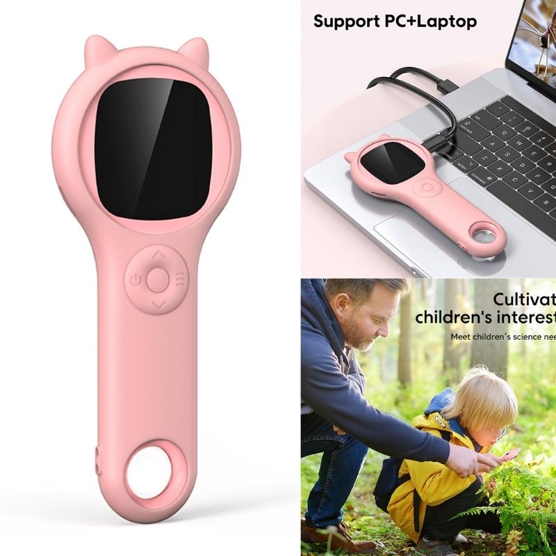 Educational Microscope for Kids Digital Magnifiers with 200x Zoom and 8G Memory Card Perfectly Gift for Children