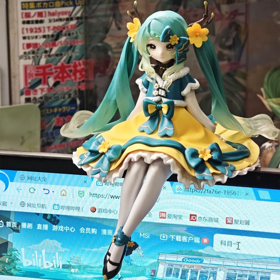 Hatsune Miku Anime Figure Toys Flower Fairy Collection MIKU Kawaii Cartoon PVC Action Figurine Model Dolls Birthdays Gifts Kids