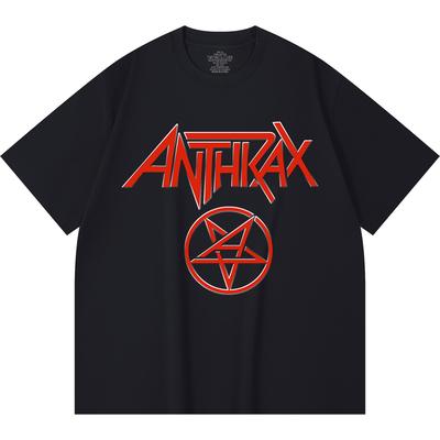 Camiseta de Algodón Pesado 100% 230 Gsm Camiseta de Algodón Pesado Unisex con Estampado de Banda de Rock Música Popular