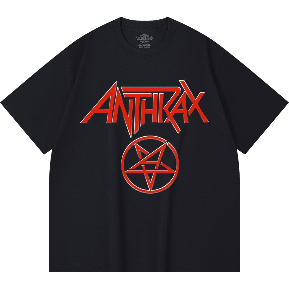 230 g/m² 100% Baumwolle Heavy Metal T-Shirt Rockband Beliebte Musik Druck Unisex Schweres Baumwoll-T-Shirt