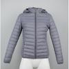 Women Fashion Ultralight Padded Puffer Jacket Coat Lady Soild Lightweight Warm Outwear with Detachable Hood Storage Bag
