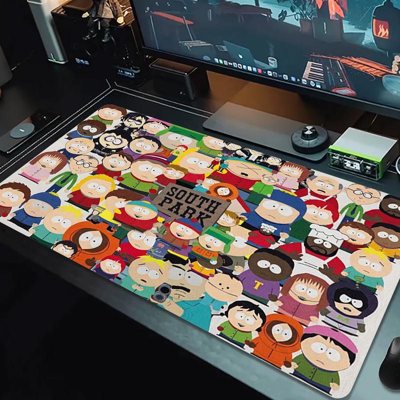 Cartoon Park South Color Mouse Pad Large Gaming Table Cushion Non-slip Laptop Tablet Big Mousepad XXL Mat Mini PC Playmat With Lock Edge