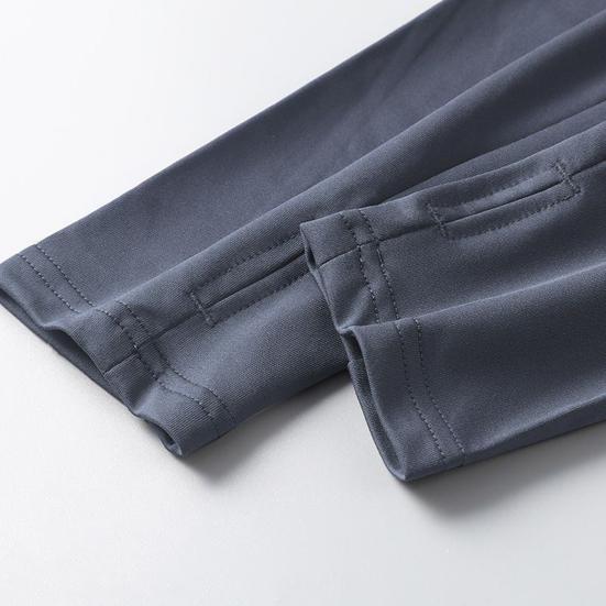 Yousheng 2Pcs/Set Men Sport Suit Stand Collar Zipper Long Sleeve Pullover Tops Quick-Dry Sweat-Wicking Running Pants Set Outdoor Fitness Tracksuit