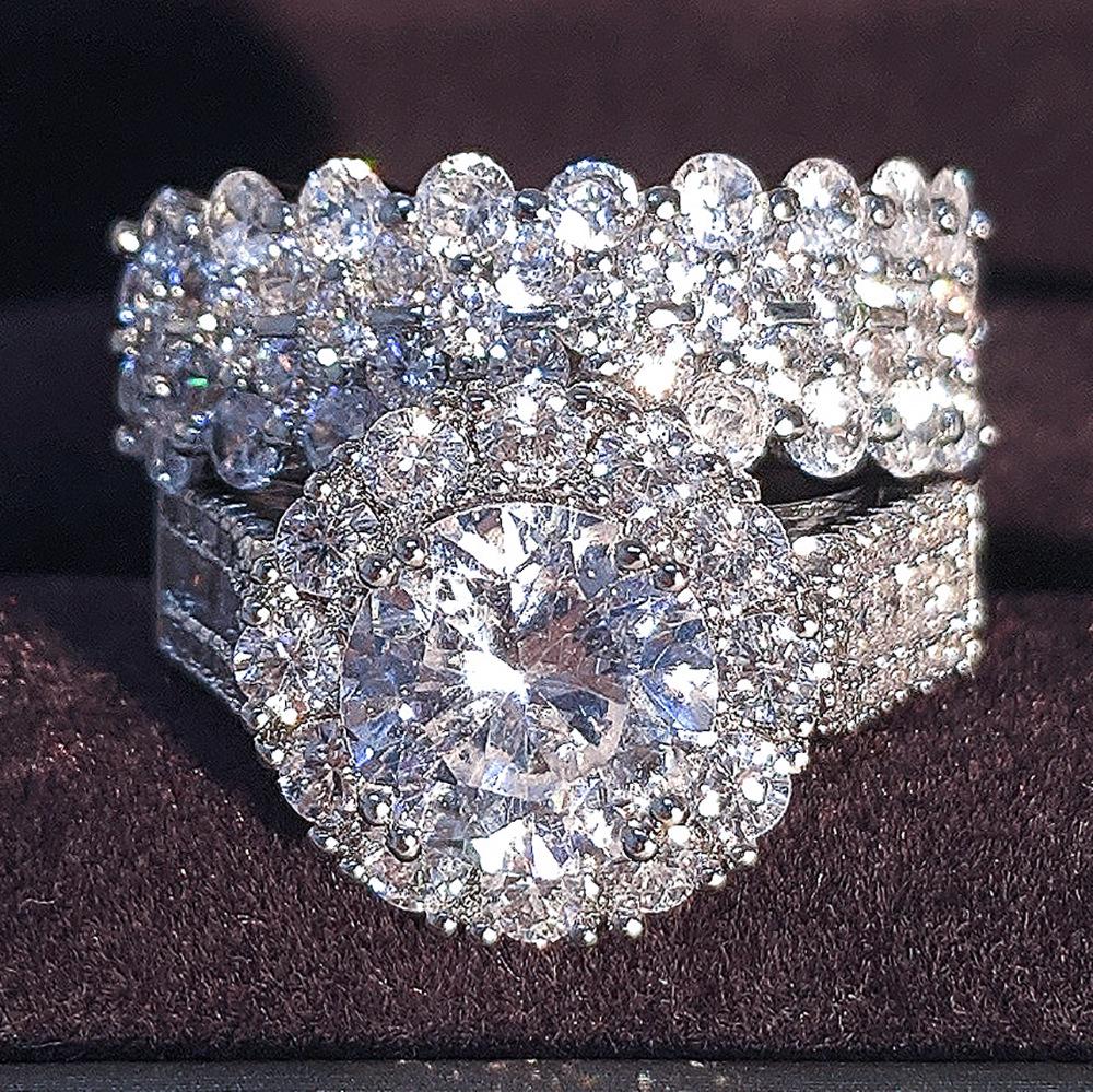 Women's Micro-Paved Diamond Combination Ring