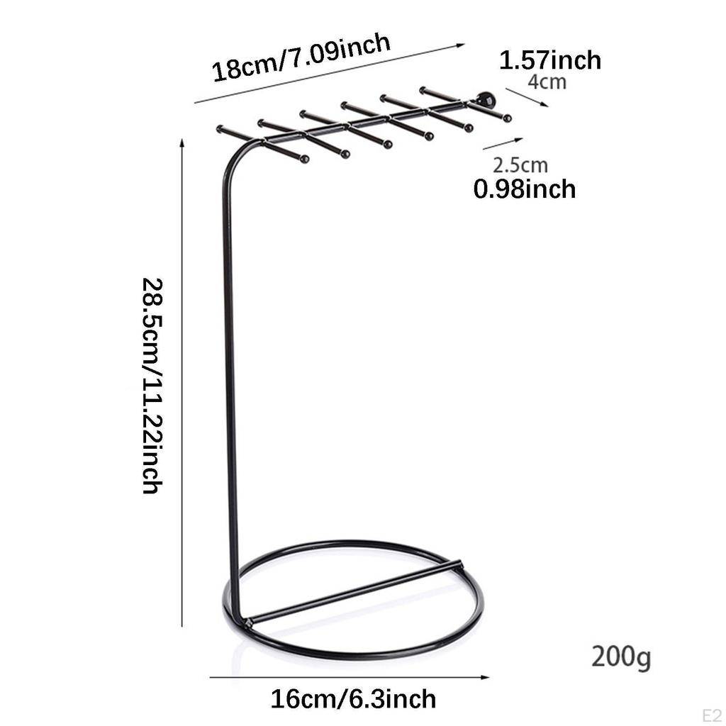 Jewelry Display Stand with 12 Hooks for Keychains And Pendants