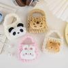 Cartoon Plush Coin Purse & Earphone Cable Storage Bag for Girls