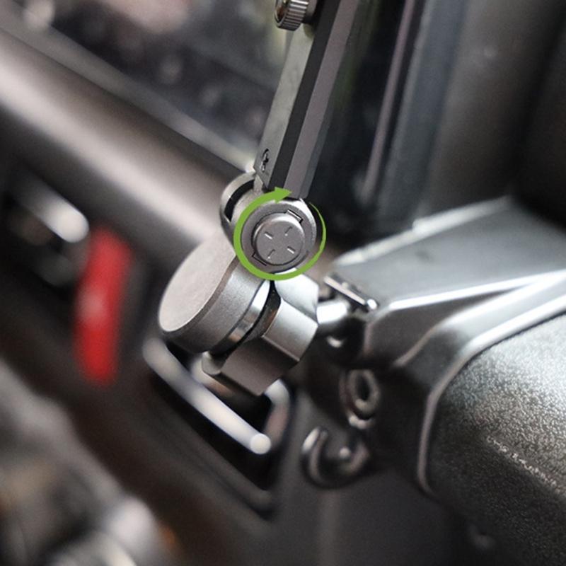 Universal Car Phone Holder Extender 17mm Ball Joint 360 5 Level Telescopic Aluminum Alloy Construction