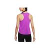 Nike Solid Color Knitted Sleeveless Round Neck Wide Strap Sports Vest Women Tops Purple DM7552-551