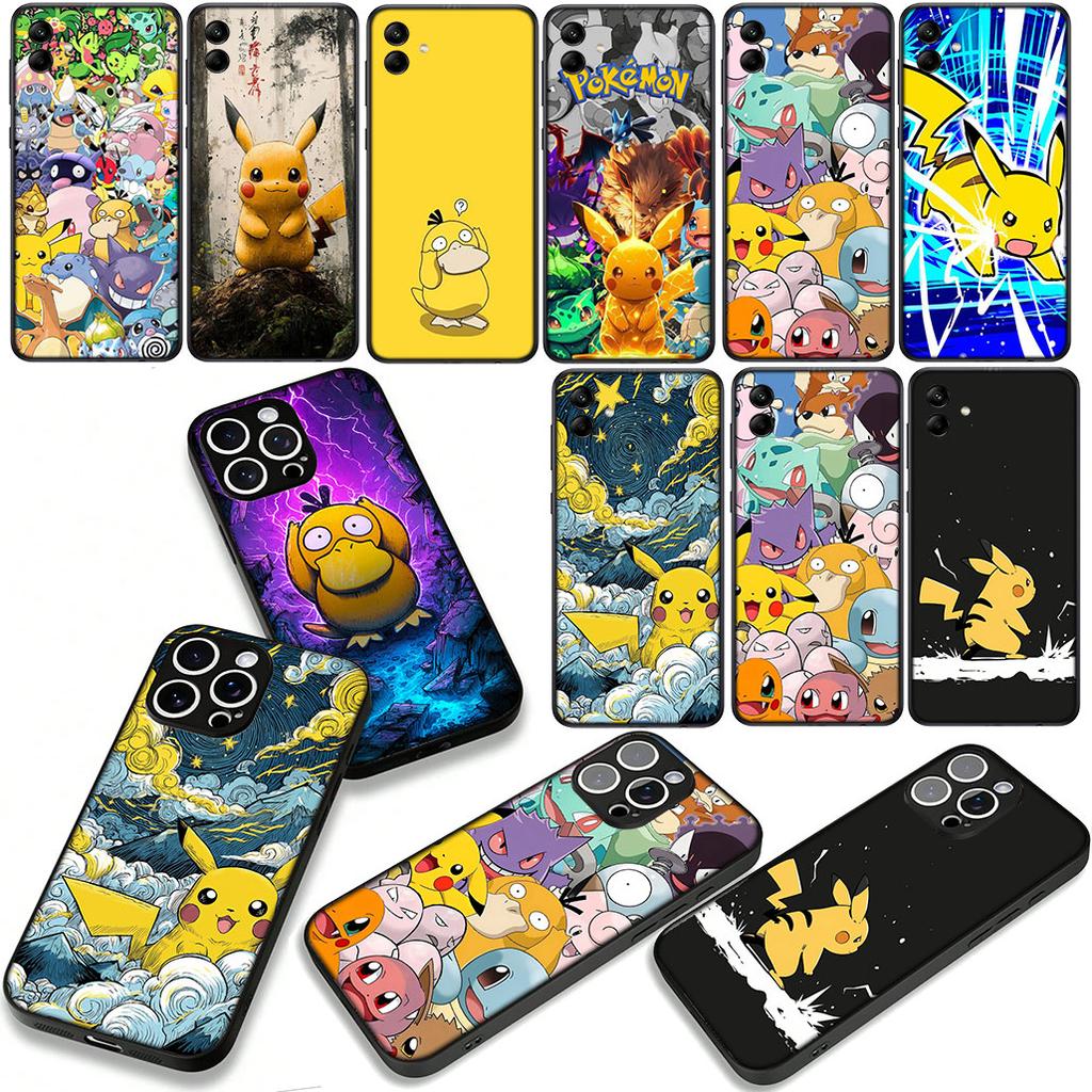 Psyducks P-Pikachus Cute P-Pokemons Phone Cover Case for Xiaomi Redmi Note 14 12 13 ProPlus A3 Pro Plus 12C 13C 14C 5G 4G Casing