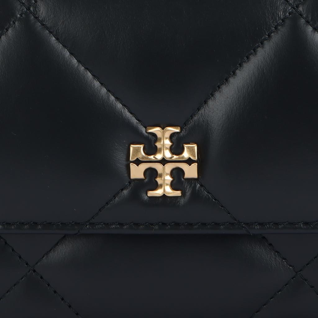 Tory Burch Kira Diamond Quilted Chain Shoulder Bag Magnetic Closure Leather Mini Crossbody Handbag Women Handbags Black 158326-001