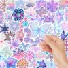 52pcs Christmas Snowflake Stickers: Waterproof, Removable Window Decor for Home & Shop
