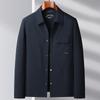 Spring and Autumn Lapel Tooling Version Top, Young and Middle-aged Light Luxury Business Texture Casual Jacket