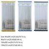 Self-adhesive Screen Door Curtain No Punching Lace Embroidered Door Curtain  Dormitory