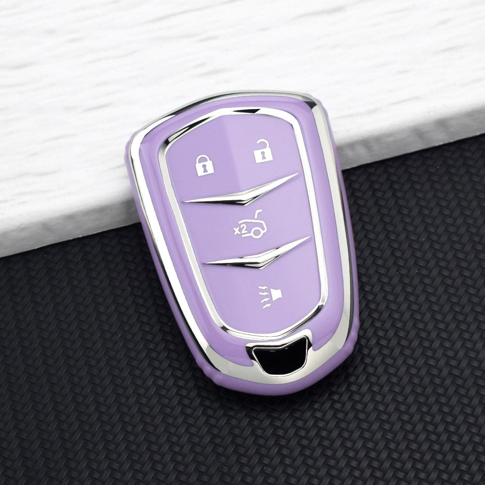 Weiche TPU Smart Key Fob Hülle für Cadillac ATS CT6 CTS DTS XT5 Escalade ESV SRX STS XTS ELR 4/5 Tasten Hülle Schlüsselanhänger Zubehör