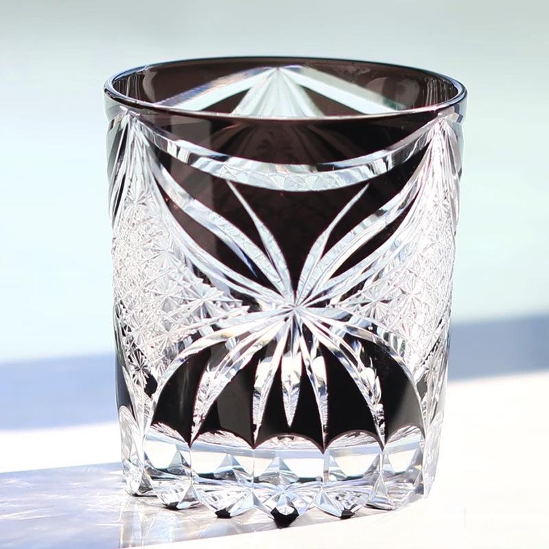 

Edo Kiriko Hand-carved Crystal Whiskey Glass
