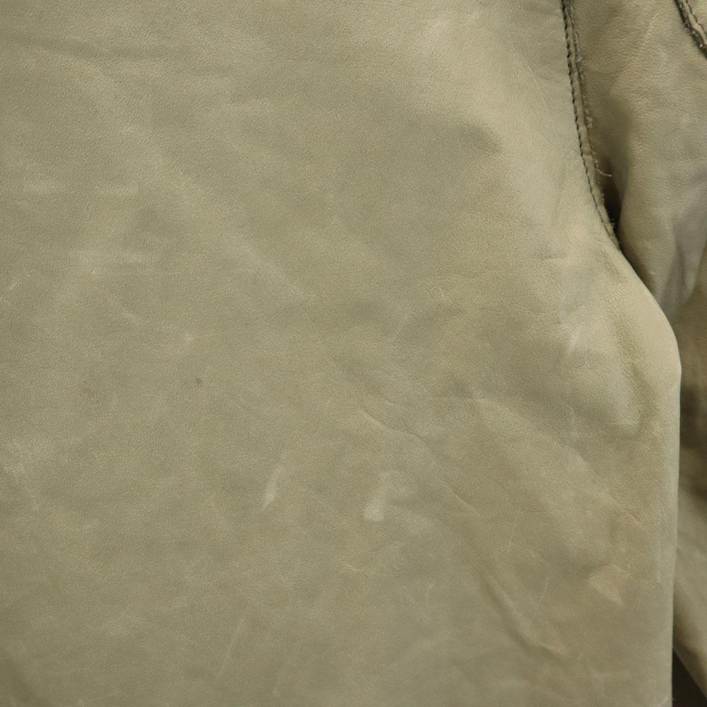 Sisii Made In Japan Cowhide Leather Jacket XS Beige Women Used