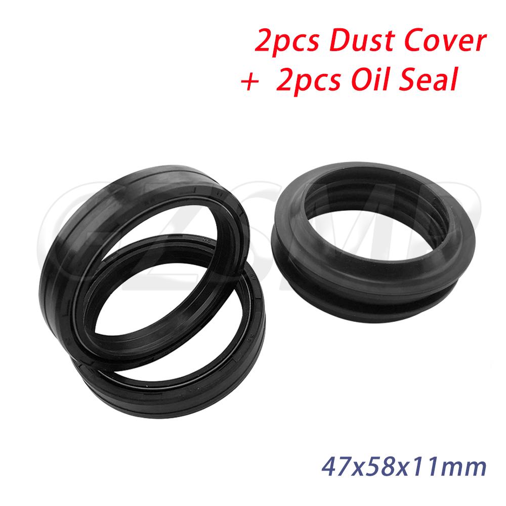 Fit for Honda CRF 250R 450R Motocross CRF 250X 450X Enduro/Off-Road NSR500 Front Fork Oil Seal Dust Cover 47x58x11mm