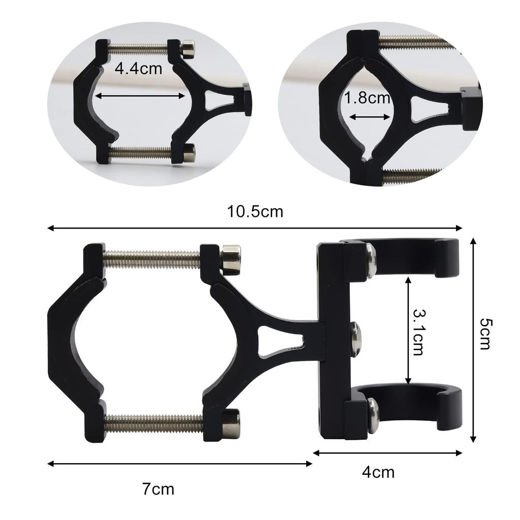 Aluminum Alloy Motorcycle Hook Black Motorcycle Helmet Holder Hook Handlebar Hook