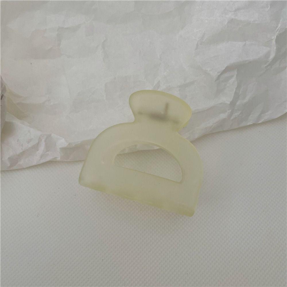 

Plastic Shark Clip Hollow Ponytail Holder High Quality Hair Claw Women бежевий