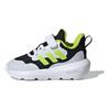 Adidas Fortarun 2.0 Fabric Comfortable Versatile Non-Slip Durable Low-Top Walking Shoes Baby Shoes Black Green IF4107