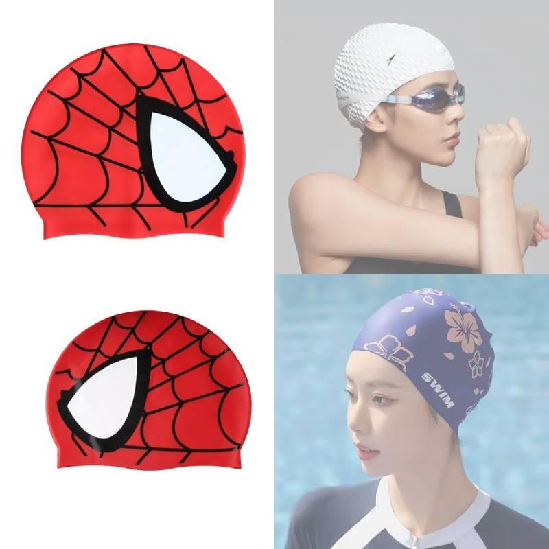 Kinder Silikon Wasserdichte Badekappe Ohrenschutz Poolaktivitäten Wasser