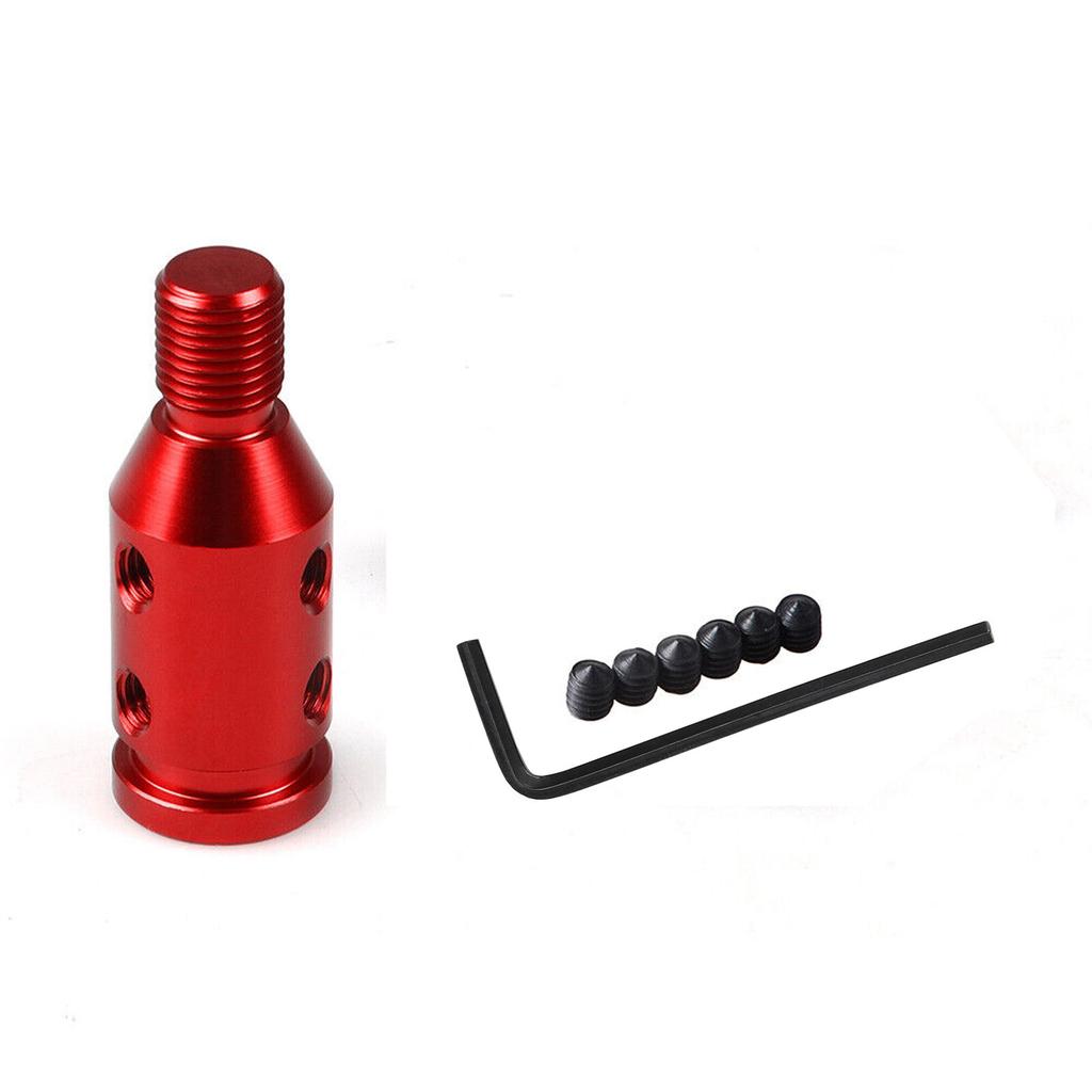 M12x1.25 Universal Car Aluminum Gear Shift Knob Adapter For Non Threaded Shifter