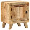 Nightstand Set 2 Pcs 40 X 32 X 46 Cm Rough Solid Mango Wood