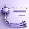 MKO120W 3-in-1 Fast Charging Cable for Apple, Huawei, Android, and Type-C Devices