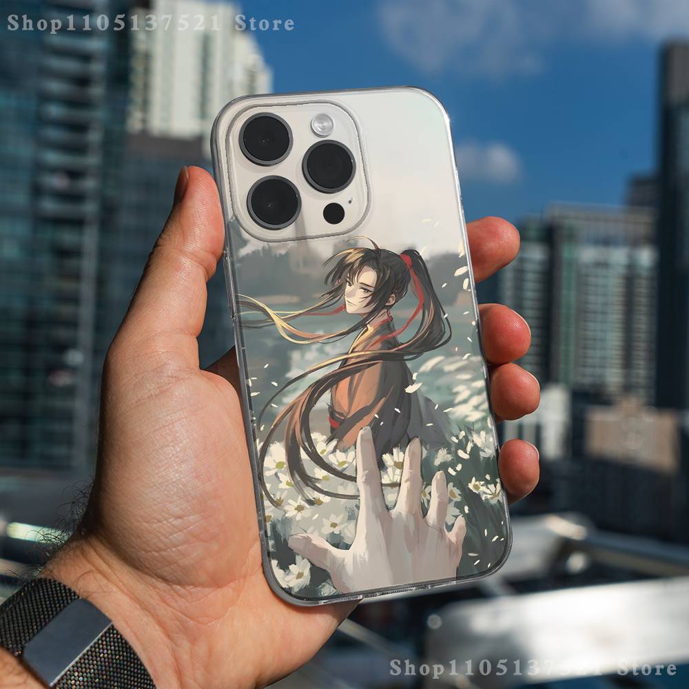 Grandmaster D-Demonic Cultivation Phone Case iPhone 17,16,15,14,13,12,11 Pro,Max,Plus,X,XS,XR,SE4,E Mini Transparent Soft Cover