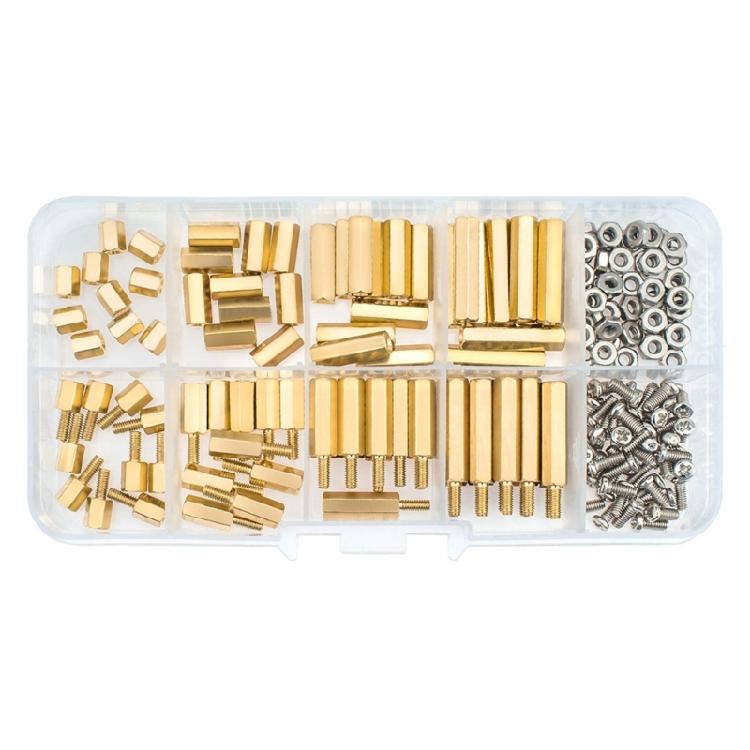 

Convenient Standoffs Screws Nuts Brass Hex Screw Nut Assortment Kits for Board 1