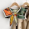 Silk Scarf Shawl for Women - Versatile Double-Layer Neck Protection for Spring, Autumn, and Summer