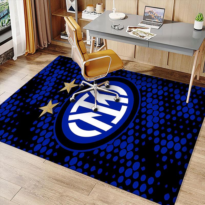 Inter Milan logo1 Printed Absorbent Washable Carpet, Non-Slip Bathroom Mats, Kitchen Rugs, Yoga Mat,Living Room Entrance, Camping Picnic Rugs