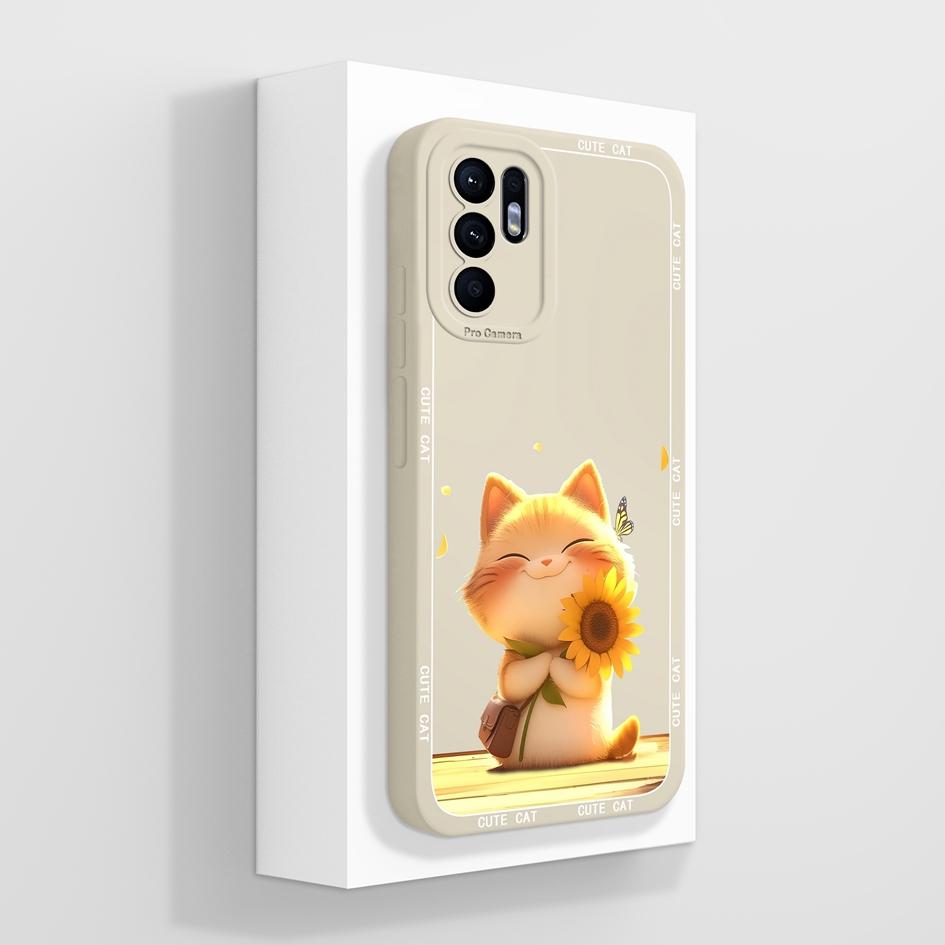 Hülle Für OPPO Reno6 6Z 7 7Z 8 8Z 10 Pro Plus Lite 4G 5G Niedliches Erdbeer-Bärenmuster Weiches Flüssigsilikon Hohe Qualität Rutschfestes Gehäuse Für OPPO Capa