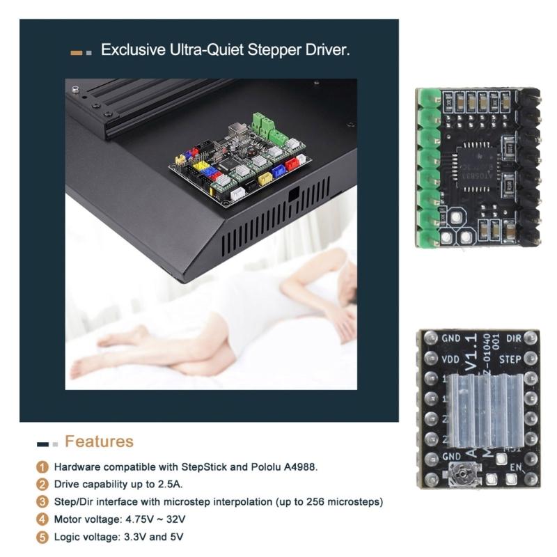 Stepper Motor Driver For  1 2 / Hornet  3D Printers