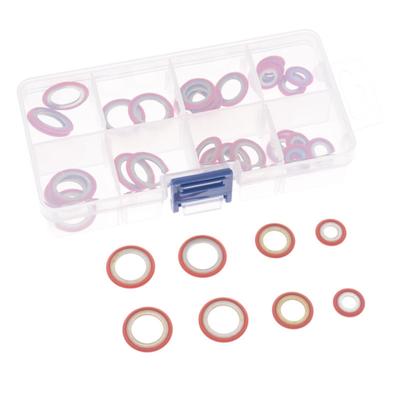 30 Stück/Set Dichtungs-O-Ring-Kit für Kfz-Klimaanlagen Kompressor Expansionsventil Dichtungen Rohrkopfdichtungsdichtung