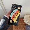 Graffiti emotikony vzorované měkké silikonové černé pouzdro pro Xiaomi Redmi Note 13 Pro 13C Samsung A55 A35 S24 iPhone ochranný kryt proti nárazu