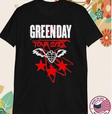 Green Day Band Tour HOT 2025 Black T-shirt Unisex All Sizes