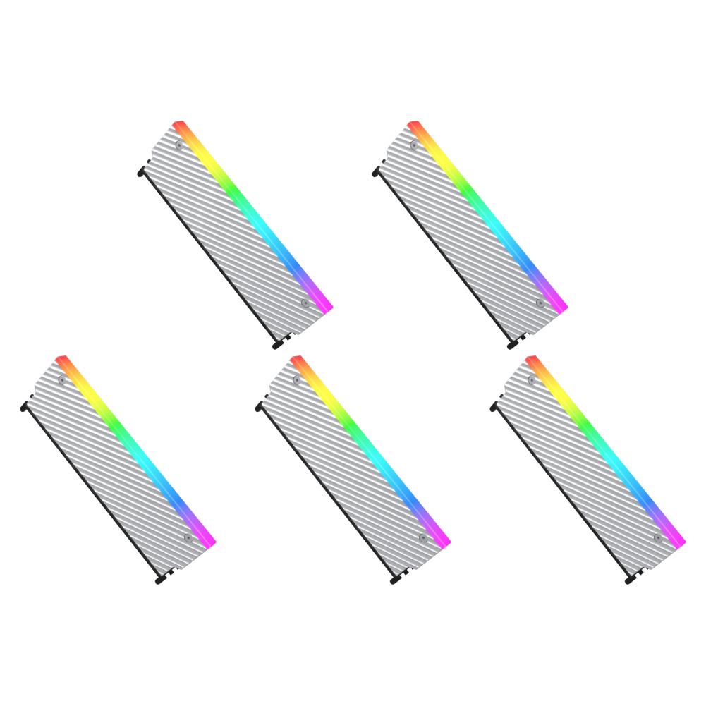 

5V 3PIN ARGB RAM радиатор охладитель для DDR2 DDR3 DDR4 DDR5 (Серебряный)