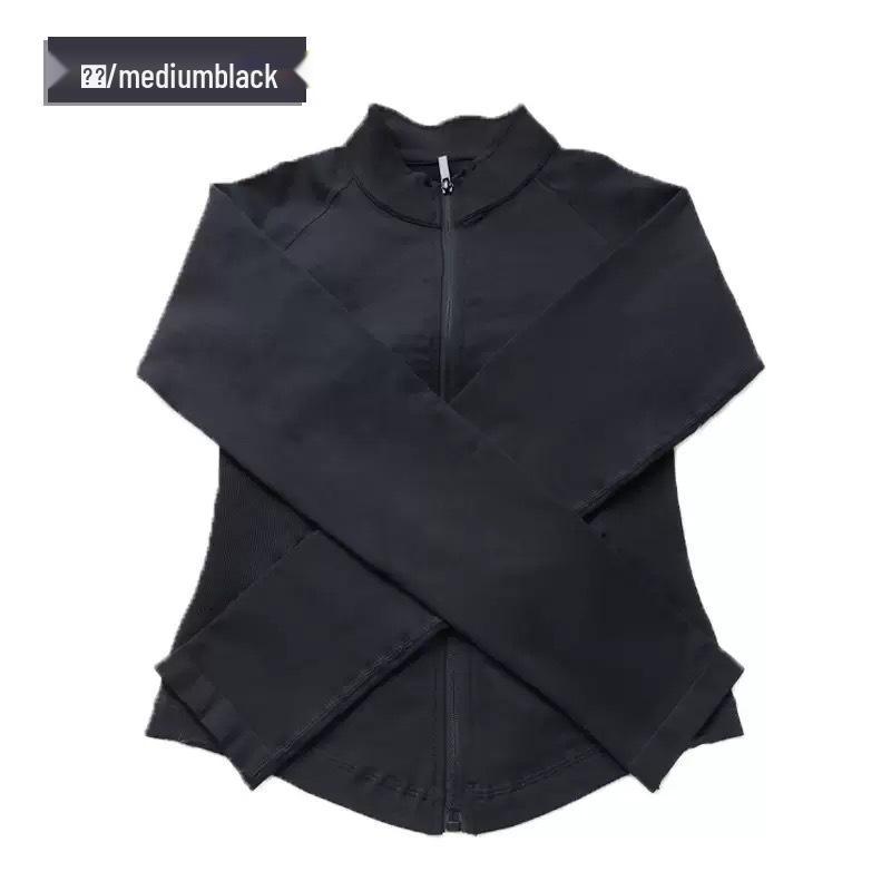 DFYNE Bezešvý fitness oblek s dlouhým rukávem na zip - Měkké body s vysokým krkem