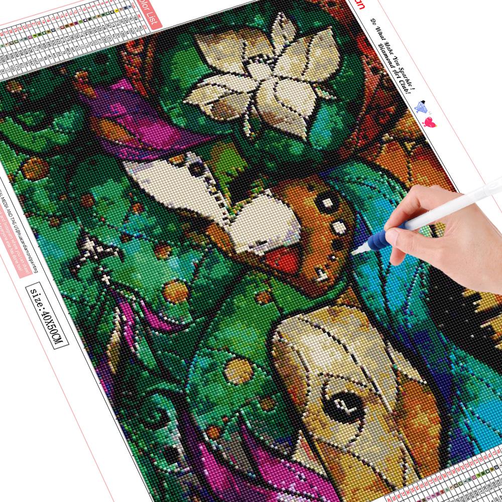 

5D DIY Алмазная картина Цветная девушка Полный квадратный Алмазная вышивка Крестиком Алмазный горный хрусталь 15*20 cm