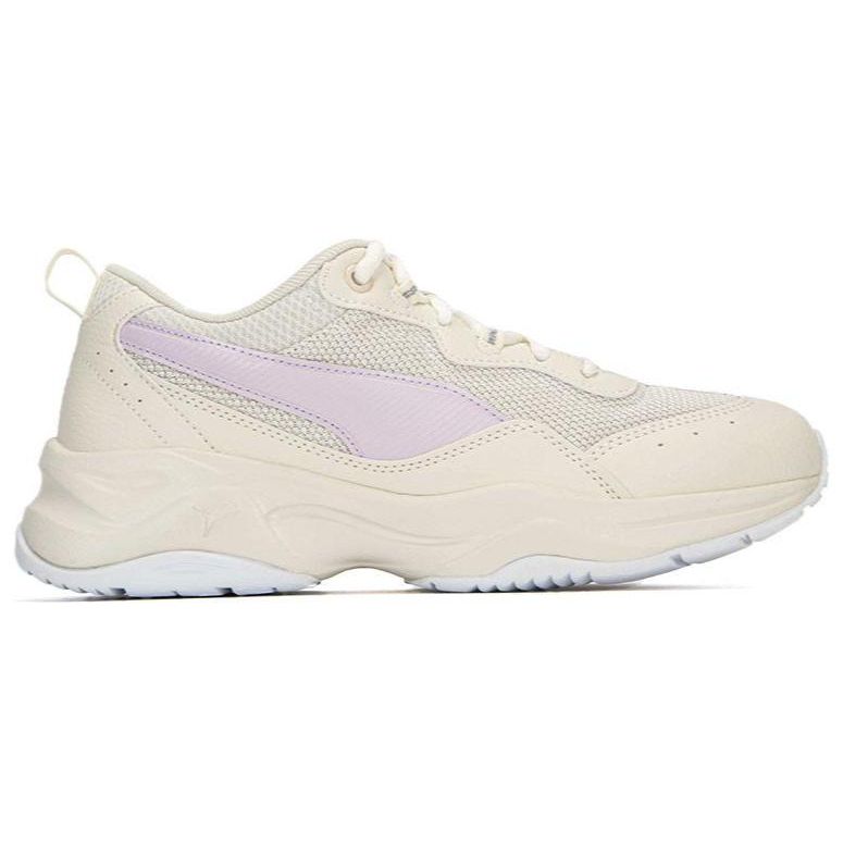 Puma Cilia Fabric Synthetic Leather Sports Comfort Low-Top Lifestyle Shoes Women sneaker White 369778-23