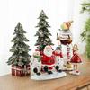 Decorazione Creativa in Resina di Babbo Natale - Decorazione Festosa per la Scena di Natale
