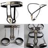 Women's Long-Term Wear Chastity Lock Pants with Metal T-Strap