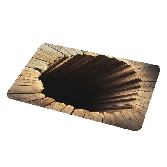 Fußmatte 3D Optische Illusion Muster Staubentfernung Rutschfest Türmatte Farbverblassend Antistatisch Eingangsmatte Reinigungsmatte