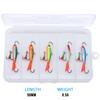 5-Pack Ice Fishing Lures Set for Pike Trout Perch, Winter Jigs In Tackle Box, Fast Sinking Balancer Crankbaits Fishing